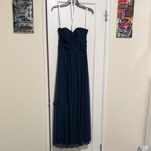 Azazie Midnight Strapless Gown
